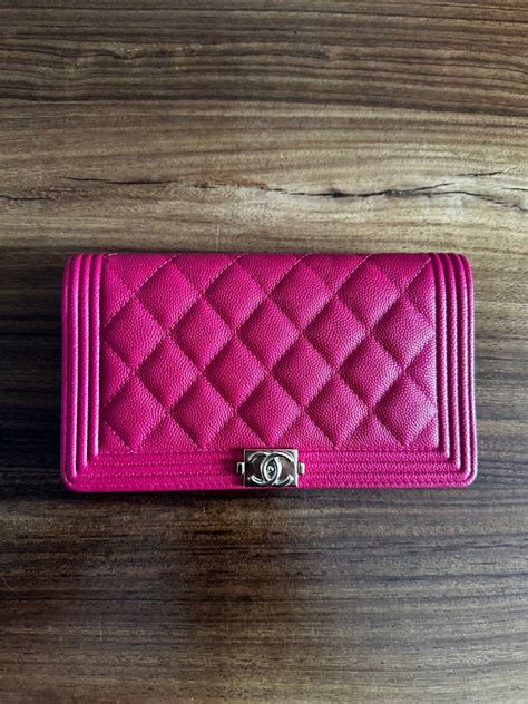 chanel boy bifold wallet|chanel bifold wallets for women.